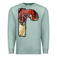 Seafoam farm life alphabet lowercase letters r Premium Sweatshirt - BundleAndBundleShop
