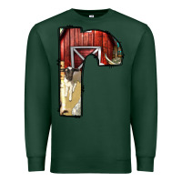 Sports Green farm life alphabet lowercase letters r Premium Sweatshirt - BundleAndBundleShop