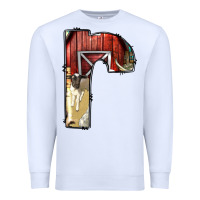 White farm life alphabet lowercase letters r Premium Sweatshirt - BundleAndBundleShop