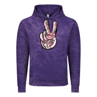 Cloud Purple baseball peace sign Vintage Hoodie - Jasminsmagicworld