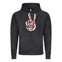 Vintage Black baseball peace sign Vintage Hoodie - Jasminsmagicworld