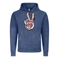 Vintage Denim baseball peace sign Vintage Hoodie - Jasminsmagicworld