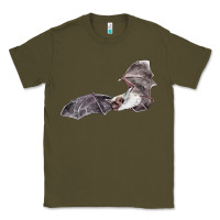 Army Green mexican free tailed bat Classic Tee - LillyAllenDesigns