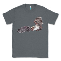 Charcoal Heather mexican free tailed bat Classic Tee - LillyAllenDesigns