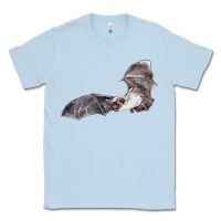 Dusty Blue mexican free tailed bat Classic Tee - LillyAllenDesigns