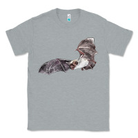 Heather Grey mexican free tailed bat Classic Tee - LillyAllenDesigns