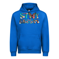 Stay Groovy With Butterfly Peace Sign And Flowers Urban Hoodie | Teevron