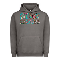 Pigment Tornado stay groovy with butterfly peace sign and flowers Urban Hoodie - Artiststas