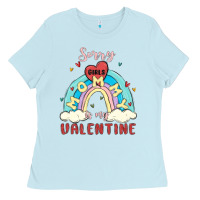 Baby Blue sorry girls mommy is valentine Ladies Tee - MaliasSmallBusiness