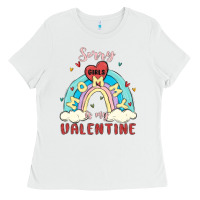 White sorry girls mommy is valentine Ladies Tee - MaliasSmallBusiness