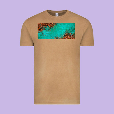 Tooled Leather Turquoise Glitter 11oz Mug Vintage Tee Designed By Jasminsmagicworld