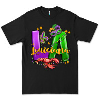 Black louisiana mardi gras Premium Tee - MaliasSmallBusiness