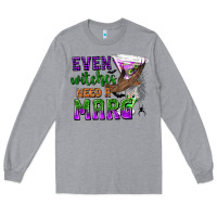 Heather Grey Even Witches Need a Marg Long Sleeve Tee - texasbilliewilder