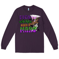 Plum Even Witches Need a Marg Long Sleeve Tee - texasbilliewilder