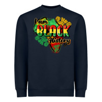 Navy i am black history Heavyweight Sweatshirt - CowGirlArtShop