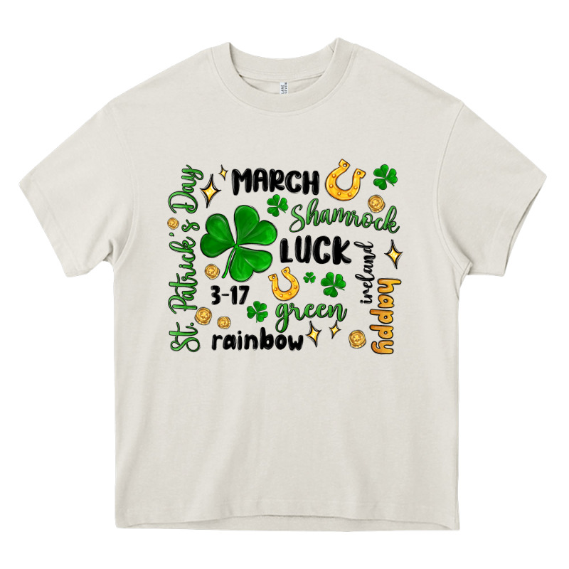 St. Patricks Day Doodle Heavy Core Tee by MaliasSmallBusiness | Teevron