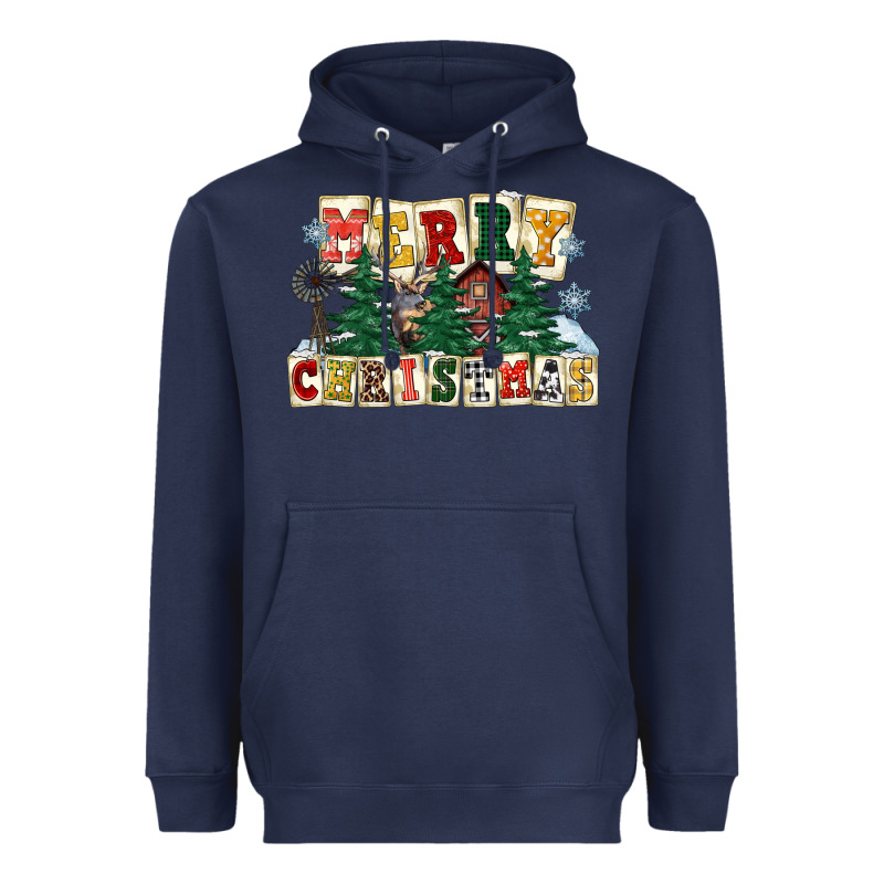 Merry Christmas Heavyweight Hoodie by FaDigitalArtStudio | Teevron