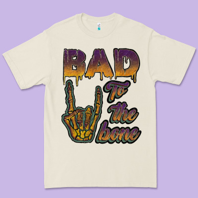 Bad To The Bone Premium Tee Designed By Jahusdesignshop