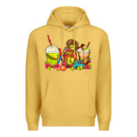 Antique Gold Softball Coffee Cups Premium Hoodie - FaDigitalArtStudio