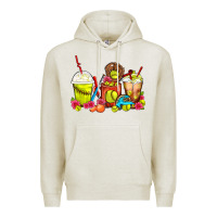 Oatmeal Heather Softball Coffee Cups Premium Hoodie - FaDigitalArtStudio