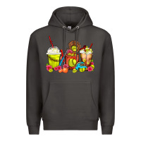 Smoke Softball Coffee Cups Premium Hoodie - FaDigitalArtStudio