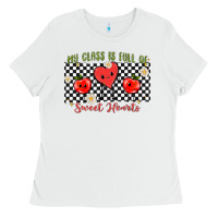 White my class full of sweet hearts Ladies Tee - MaliasSmallBusiness
