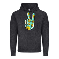 Vintage Black softball peace sign Vintage Hoodie - Jasminsmagicworld