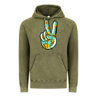 Softball Peace Sign Vintage Hoodie | Teevron