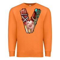 Carrot farm life alphabet lowercase letters v Premium Sweatshirt - BundleAndBundleShop