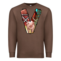 Chestnut farm life alphabet lowercase letters v Premium Sweatshirt - BundleAndBundleShop