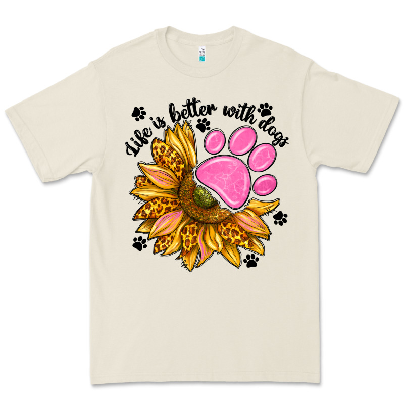 Life Is Better With Dogs Premium Tee by NancyCooperArtShop | Teevron