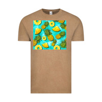Vintage Coffee blue pineapple Vintage Tee - BarkalooDesign