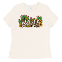 Bone Cactus Cowhide Sunflower Mama and Mini Set Ladies Tee - Jasminsmagicworld