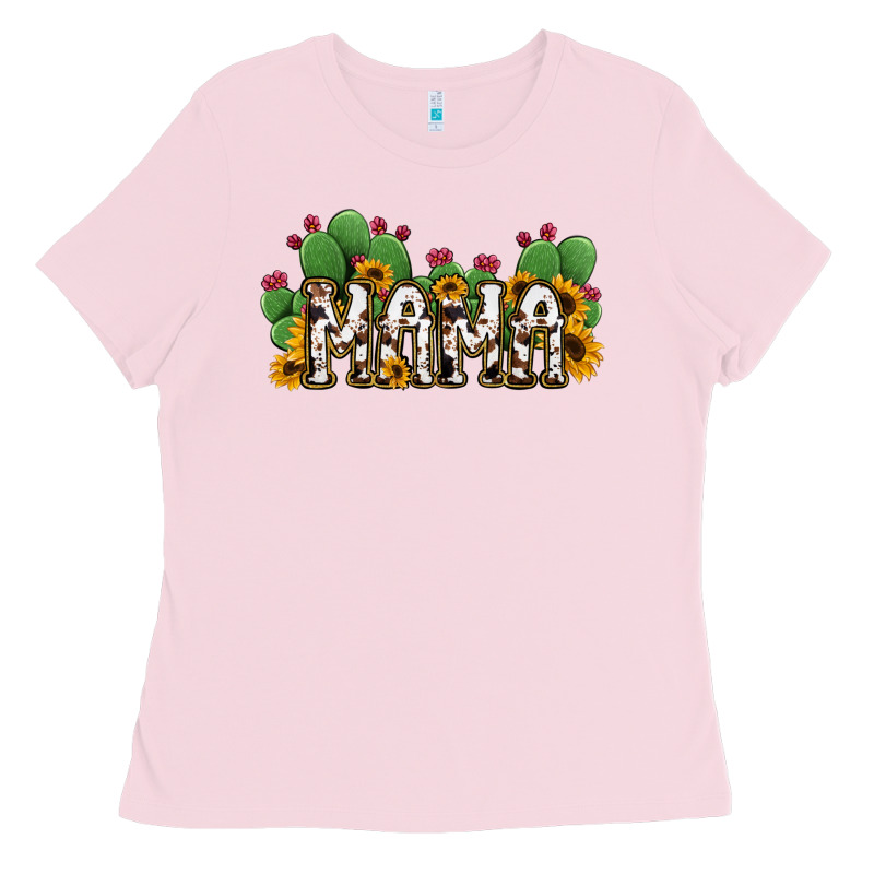 Cactus Cowhide Sunflower Mama And Mini Set Ladies Tee by Jasminsmagicworld | Teevron