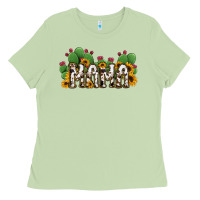 Matcha Cactus Cowhide Sunflower Mama and Mini Set Ladies Tee - Jasminsmagicworld