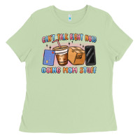 Matcha can't talk right now doing mom stuff Ladies Tee - MaliasSmallBusiness