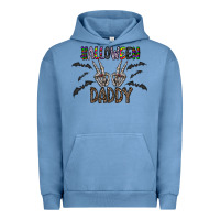 Pigment Pebble Blue halloween daddy Urban Hoodie - CowhideDigitalArt