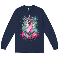 Navy refuse to sink cancer anchor Long Sleeve Tee - NancyCooperArtShop