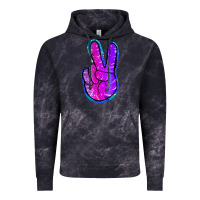 Cloud Black Mermaid Peace Sign Vintage Hoodie - Jasminsmagicworld