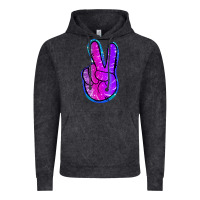 Vintage Black Mermaid Peace Sign Vintage Hoodie - Jasminsmagicworld