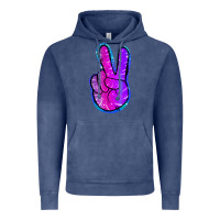 Vintage Denim Mermaid Peace Sign Vintage Hoodie - Jasminsmagicworld