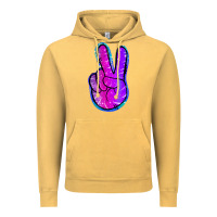 Vintage Mustard Mermaid Peace Sign Vintage Hoodie - Jasminsmagicworld