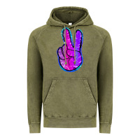 Vintage Olive Mermaid Peace Sign Vintage Hoodie - Jasminsmagicworld