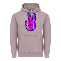 Vintage Zinc Mermaid Peace Sign Vintage Hoodie - Jasminsmagicworld