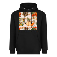 Black fall heifer seamless pattern Heavyweight Hoodie - BundleAndBundleShop