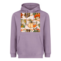 Lavender fall heifer seamless pattern Heavyweight Hoodie - BundleAndBundleShop