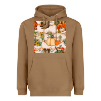Toasted Coconut fall heifer seamless pattern Heavyweight Hoodie - BundleAndBundleShop