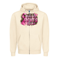 Sandshell Nobody fights alone Cancer Zipper Hoodie - FaDigitalArtStudio