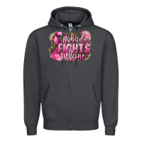 Smoke Nobody fights alone Cancer Zipper Hoodie - FaDigitalArtStudio