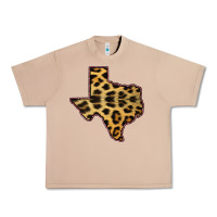 Burro Western Texas Map Leopard Pattern Urban Heavy Tee - Bettercallsaul